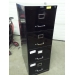 Sunar Black Vertical 4 Drawer Legal File Cabinet, Locking